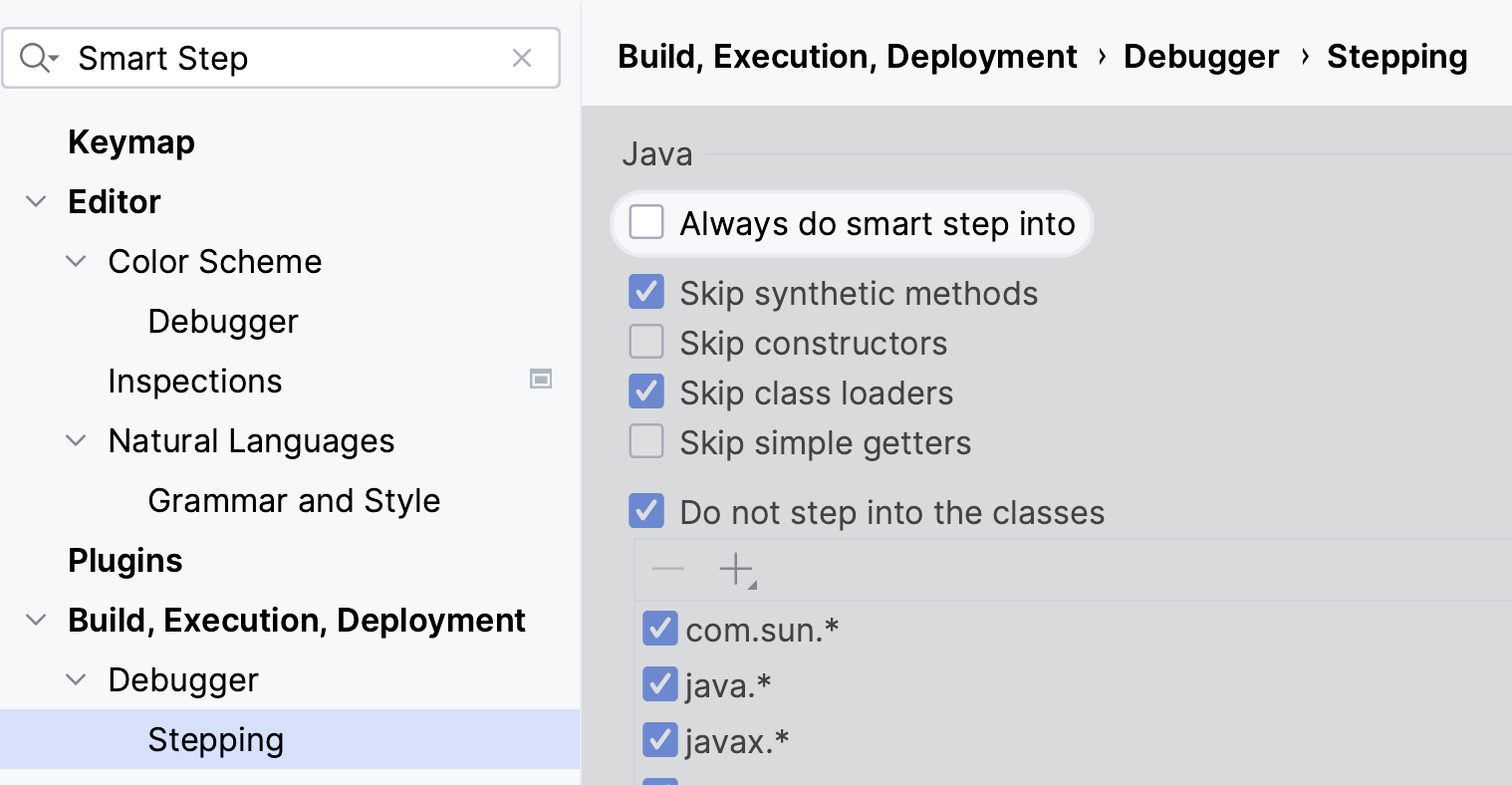 IntelliJ_SmartStep